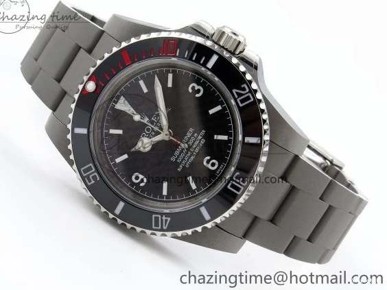 Best SA3130 Ceramic Sandblasted Edition Bracelet JDF Submariner SS Black Carbon Dial Dial Bezel on 0522